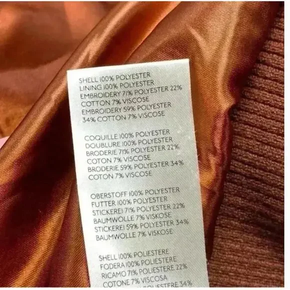 Anthropologie Faux Fur Teddy Bomber Jacket 2X NWOT Rust Plaid Coat Western